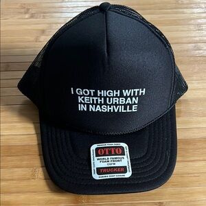 OTTO Black Cap with White Text